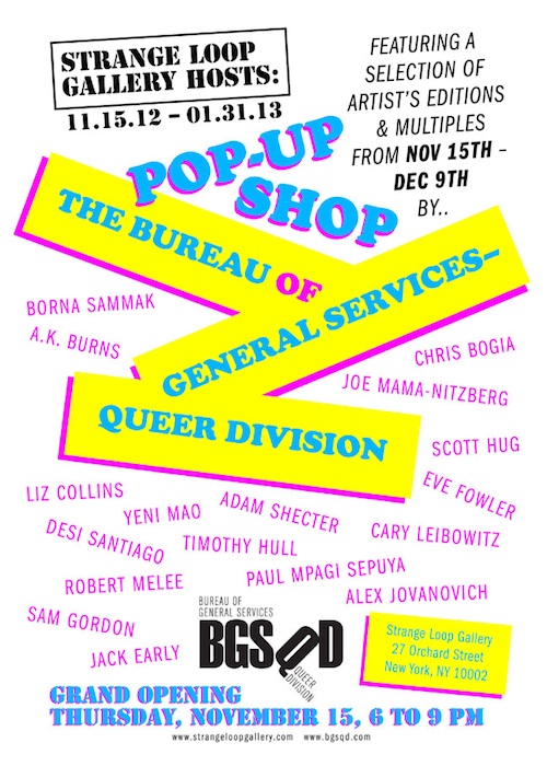 Bureau of General Services–Queer Division at Strange Loop Gallery